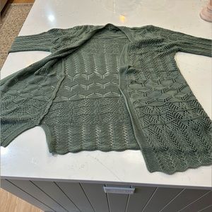 Green Vici Collection knit cardigan